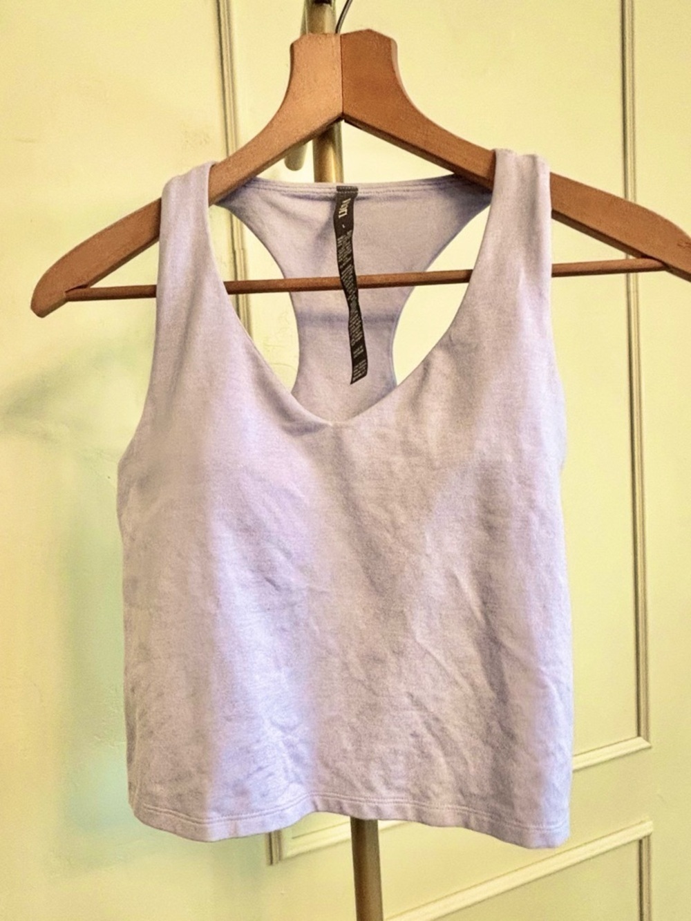 Vuori Crop Tank Light Lavender Racerback MSRP $88